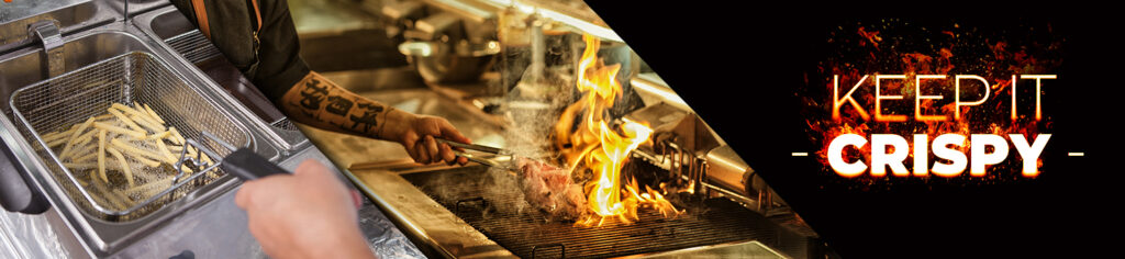 Keep it crispy graphic images of fried foods