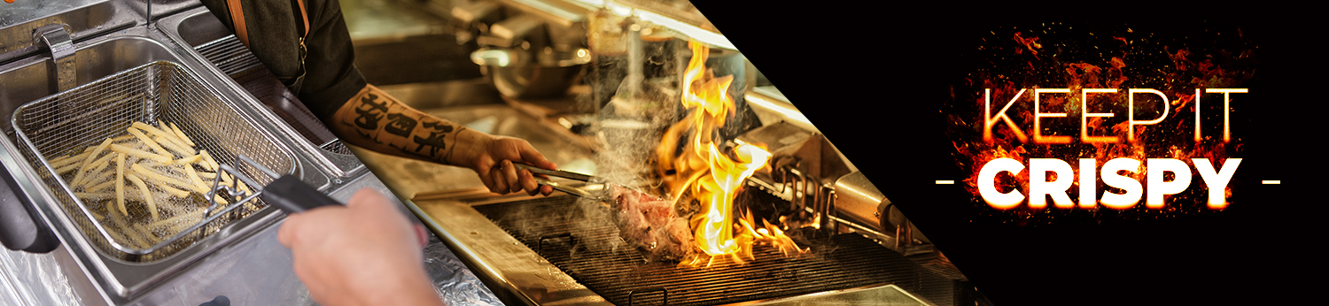 Keep it crispy graphic images of fried foods